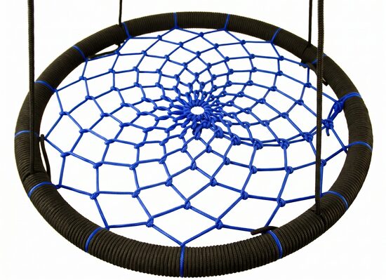 Šūpoles ligzda 130cm (melns/zils)