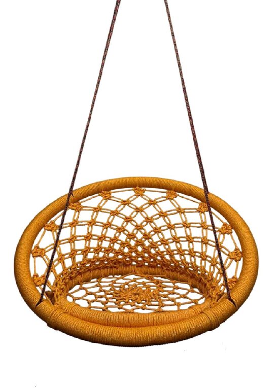 Šūpuļkrēsls oranžs/raibs