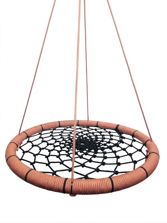Šūpoles ligzda 100cm (gaiši brūns/melns)